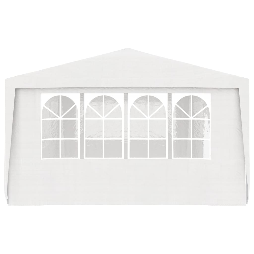 Professional Party Tent with Side Walls 4x9 m White 90 g/mÂ²