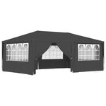 Professional Party Tent with Side Walls 4x6 m Anthracite 90 g/mÂ²