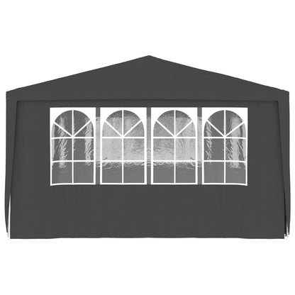 Professional Party Tent with Side Walls 4x6 m Anthracite 90 g/mÂ²