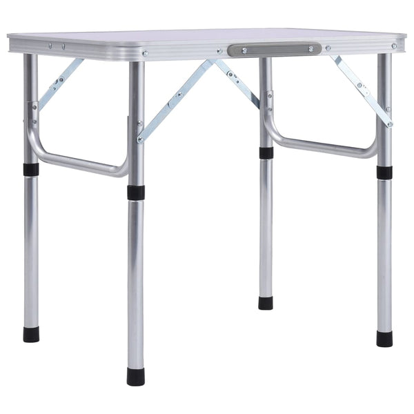  Folding Camping Table White Aluminium