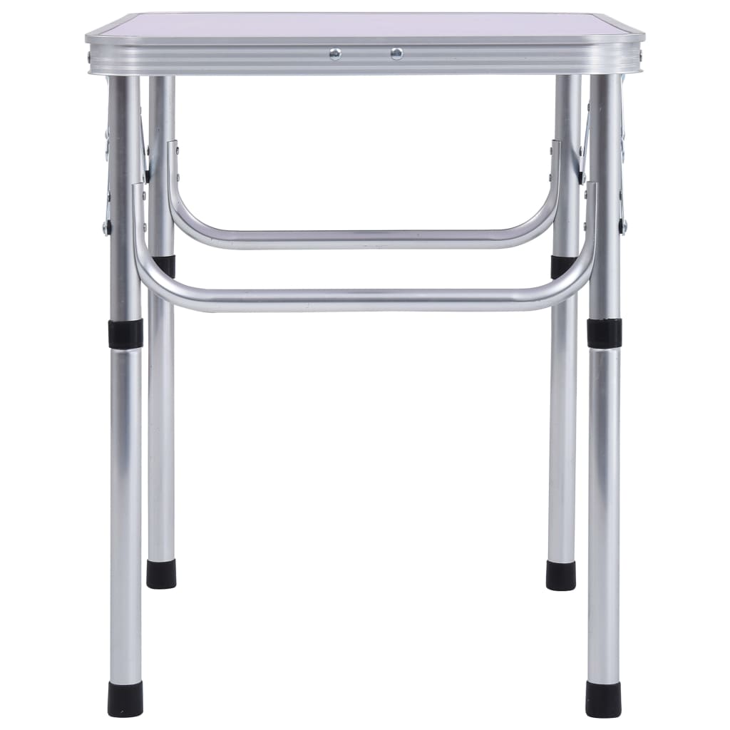 Folding Camping Table White Aluminium