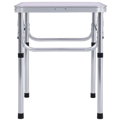 Folding Camping Table White Aluminium