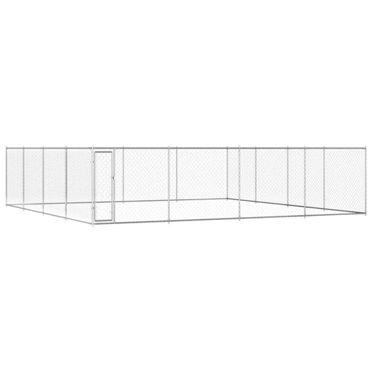 Outdoor Dog Kennel Galvanised Steel XL