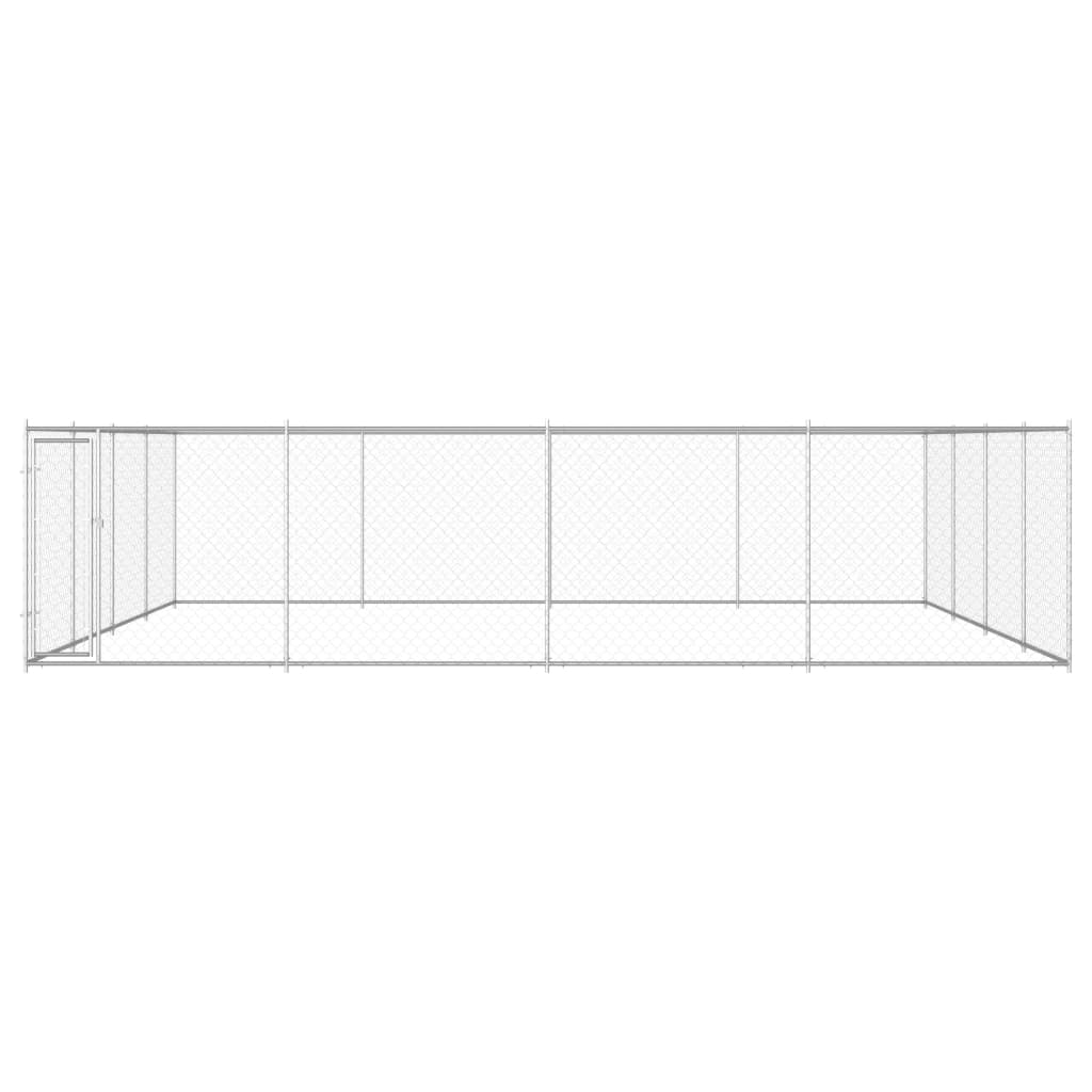 Outdoor Dog Kennel Galvanised Steel XL