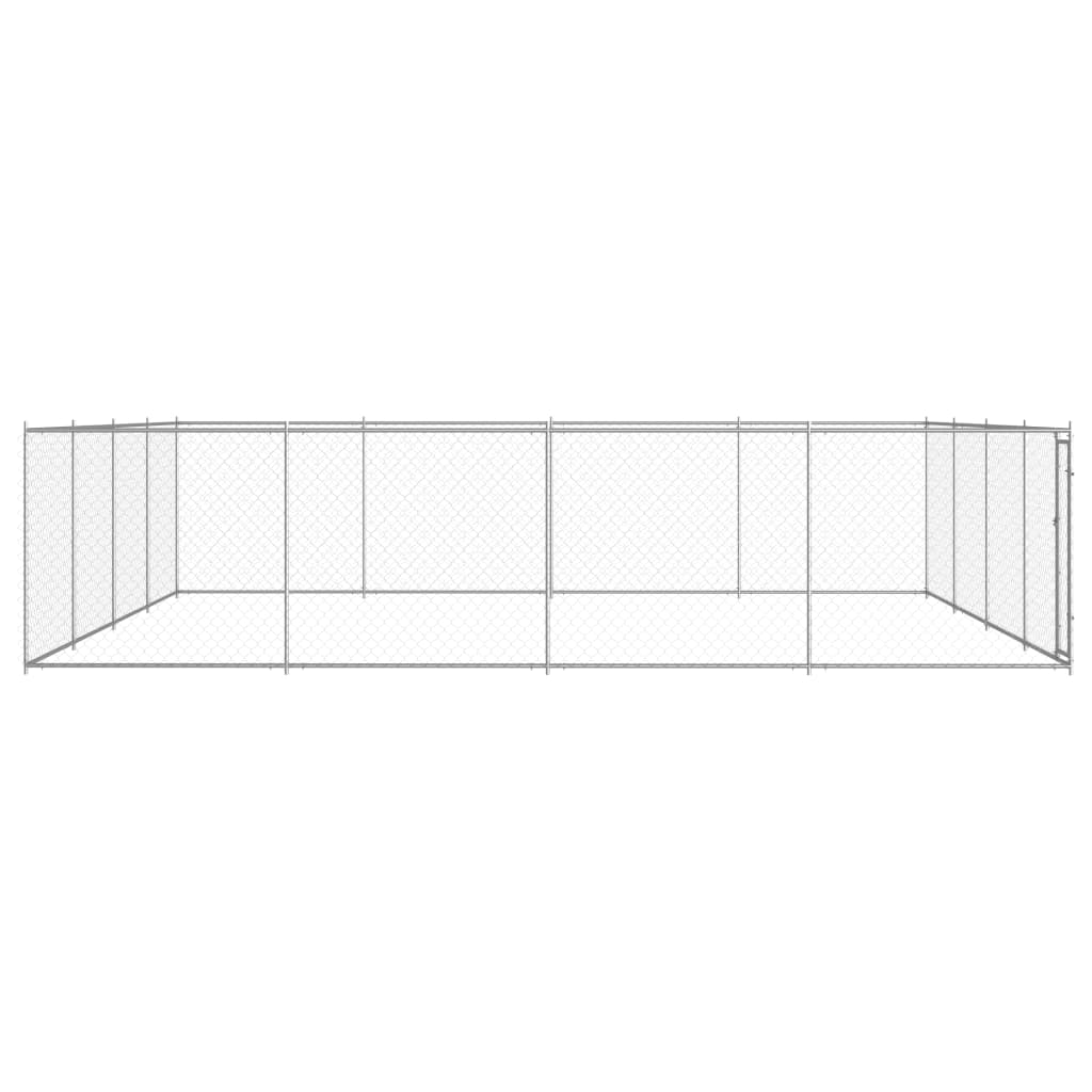 Outdoor Dog Kennel Galvanised Steel XL