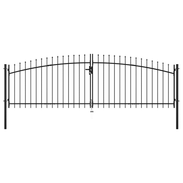  Double Door Fence Gate with Spear Top 'S