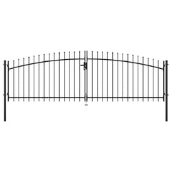 Double Door Fence Gate with Spear Top  M