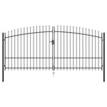 Double Door Fence Gate with Spear Top  L