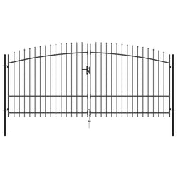 Double Door Fence Gate with Spear Top  L