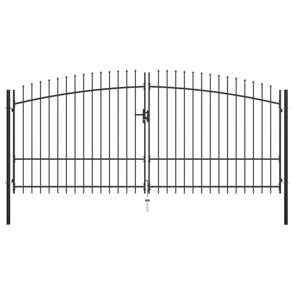  Double Door Fence Gate with Spear Top  L