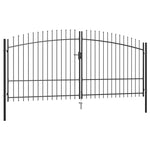 Double Door Fence Gate with Spear Top  L