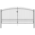 Double Door Fence Gate with Spear Top 'XL