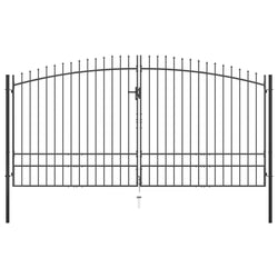 Double Door Fence Gate with Spear Top 'XL
