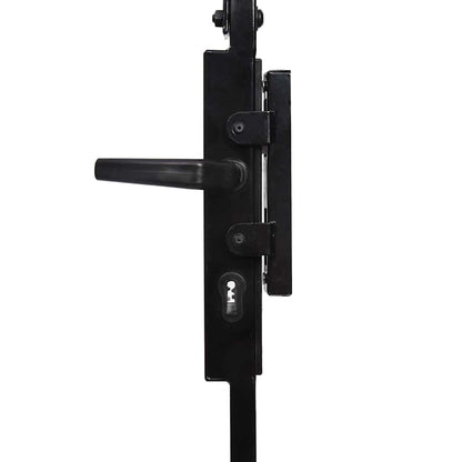 Arched Steel Garden Gate 105x170cm Black | HomeAndLiving