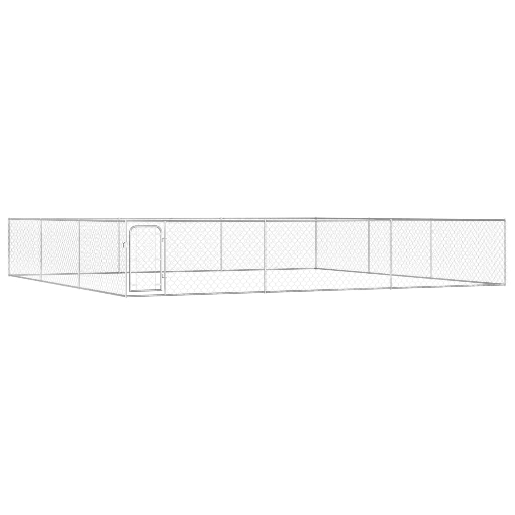 Outdoor Dog Kennel Galvanised Steel L"