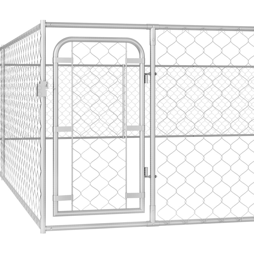 Outdoor Dog Kennel Galvanised Steel L"