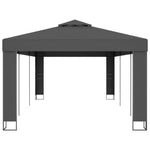 Gazebo with Double Roof 3x6 m Anthracite