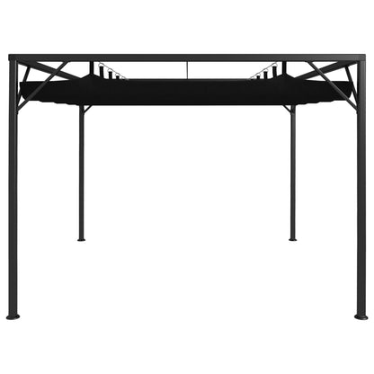 Garden Gazebo with Retractable Roof Canopy Anthracite