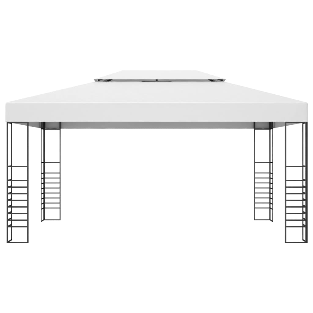 Garden Gazebo Powder-Coated Steel 4x3x2.7 m Anthracite
