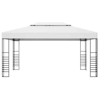 Garden Gazebo Powder-Coated Steel 4x3x2.7 m Anthracite