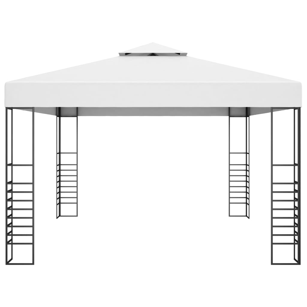 Garden Gazebo Powder-Coated Steel 4x3x2.7 m Anthracite
