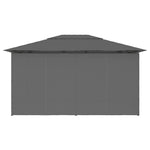 Garden Marquee with Curtains Anthracite