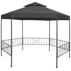 Garden Gazebo 323x275x265 cm Anthracite