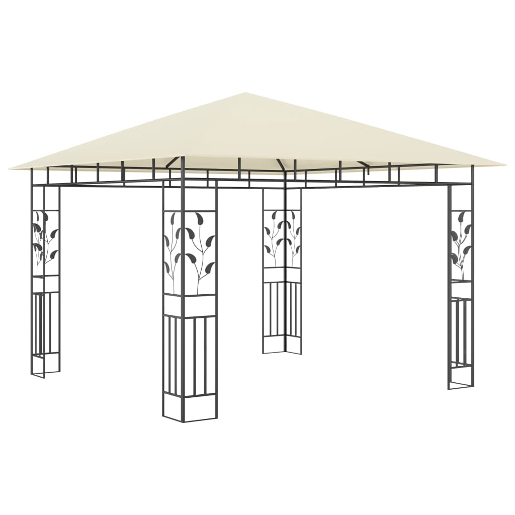 Gazebo with Mosquito Net 3x3x2.73 m Cream 180 g/mÂ²