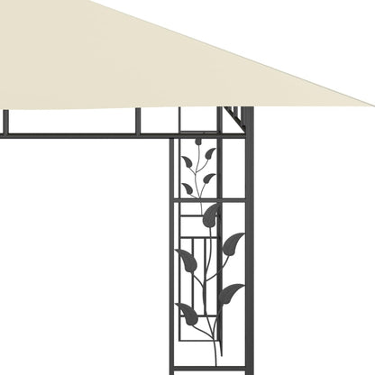 Gazebo with Mosquito Net 4x3x2.73 m Cream 180 g/mÂ²