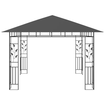 Gazebo with Mosquito Net 3x3x2.73 m Anthracite 180 g/mÂ²