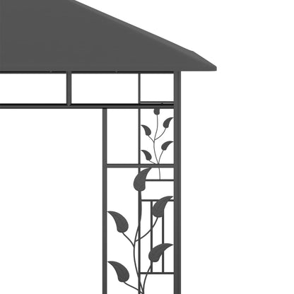 Gazebo with Mosquito Net 3x3x2.73 m Anthracite 180 g/mÂ²
