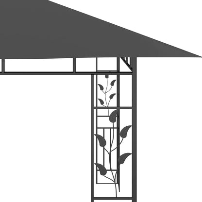 Gazebo with Mosquito Net 4x3x2.73 m Anthracite 180 g/mÂ²