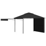Gazebo with Double Extending Roofs 3x3x2.75 m Anthracite 180g/mÂ²