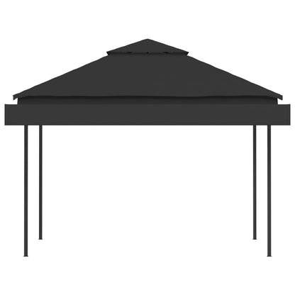 Gazebo with Double Extending Roofs 3x3x2.75 m Anthracite 180g/mÂ²