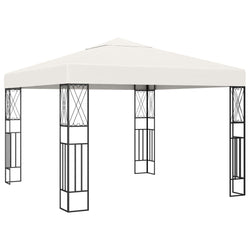 Gazebo 3x3 m Cream Fabric