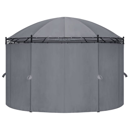 Gazebo with Curtains 530x350x265 cm Anthracite