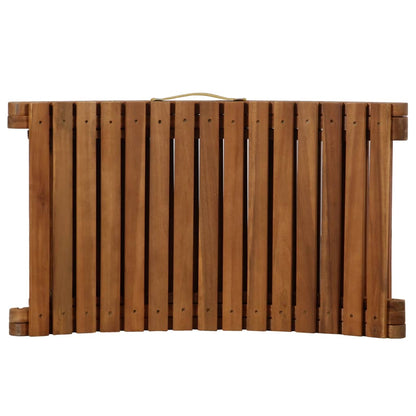 Sun Lounger with Cushion Solid Acacia Wood Dark Grey - 92×55×20cm