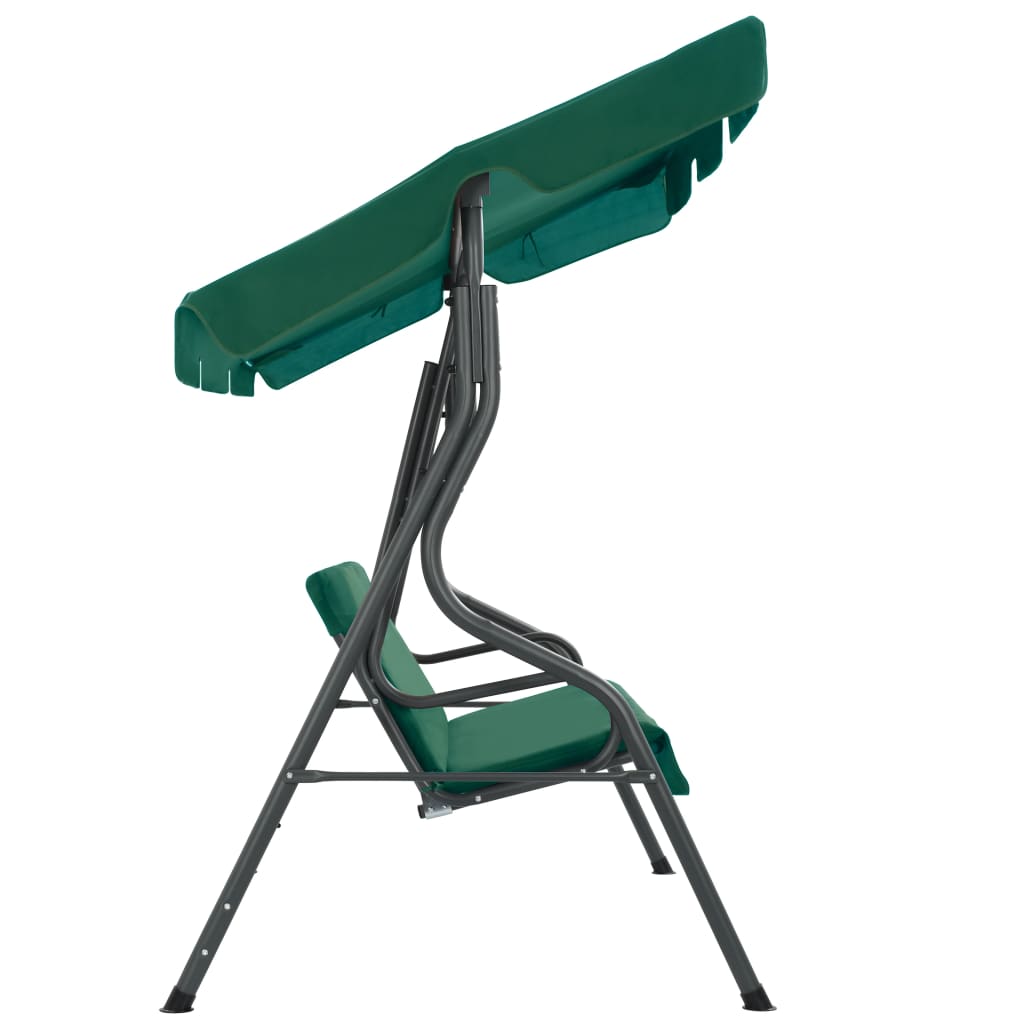 Garden Swing Chair Green Fabric