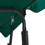 Garden Swing Chair Green Fabric