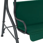 Garden Swing Chair Green Fabric