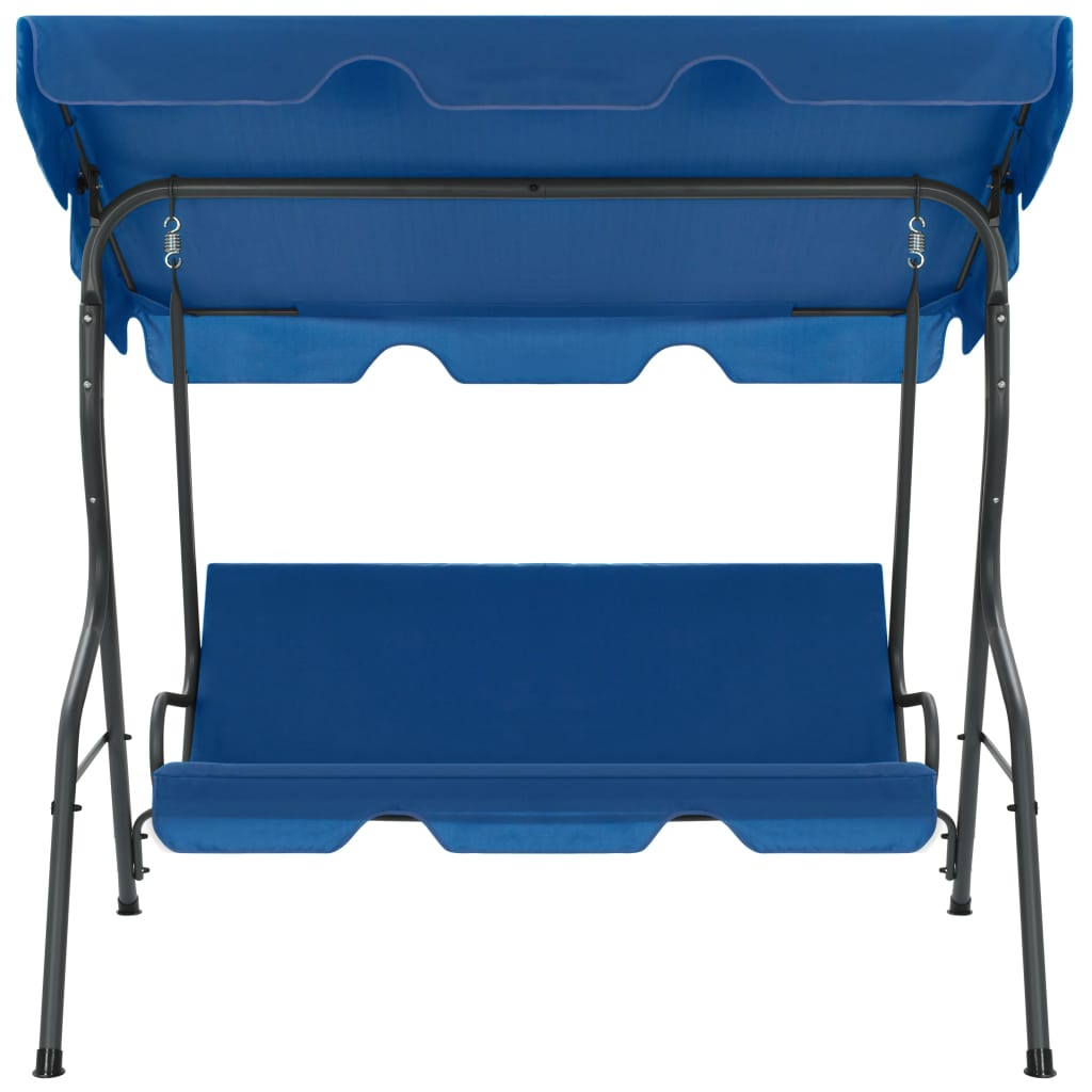 Garden Swing Chair Dark Blue Fabric