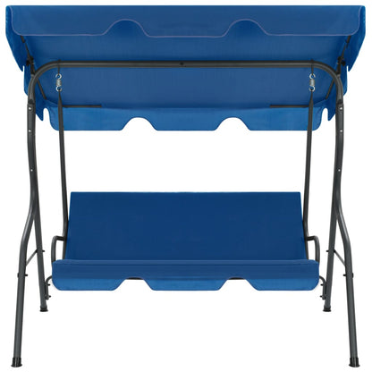 Garden Swing Chair Dark Blue Fabric