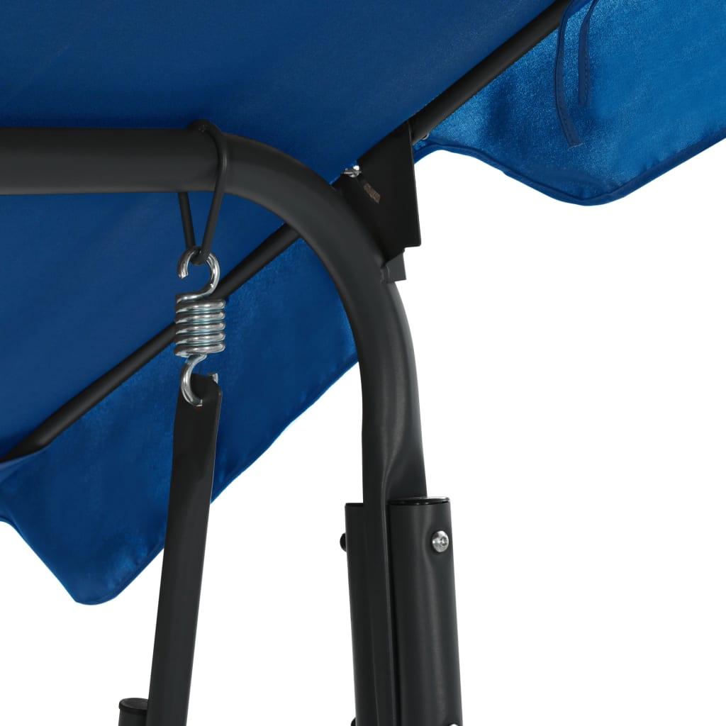 Garden Swing Chair Dark Blue Fabric