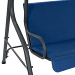 Garden Swing Chair Dark Blue Fabric