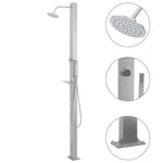 Garden Shower Panel System Stainless Steel Straight