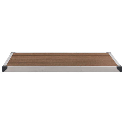 Outdoor Shower Tray WPC Stainless Steel