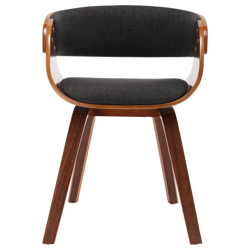 Dining Chairs 6 pcs Grey Bent Wood and Fabric - 53×52×70cm