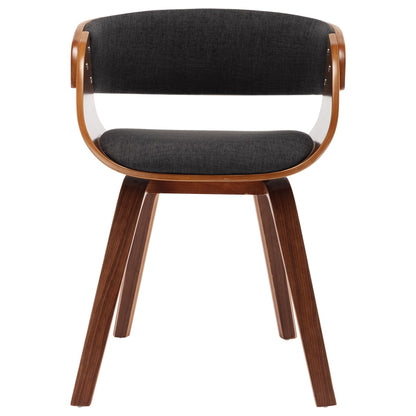 Dining Chairs 6 pcs Grey Bent Wood and Fabric - 53×52×70cm