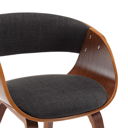 Dining Chairs 6 pcs Grey Bent Wood and Fabric - 53×52×70cm