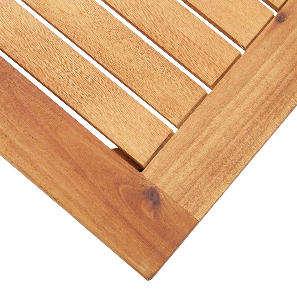 Garden Coffee Table Solid Acacia Wood - 60×60×36cm